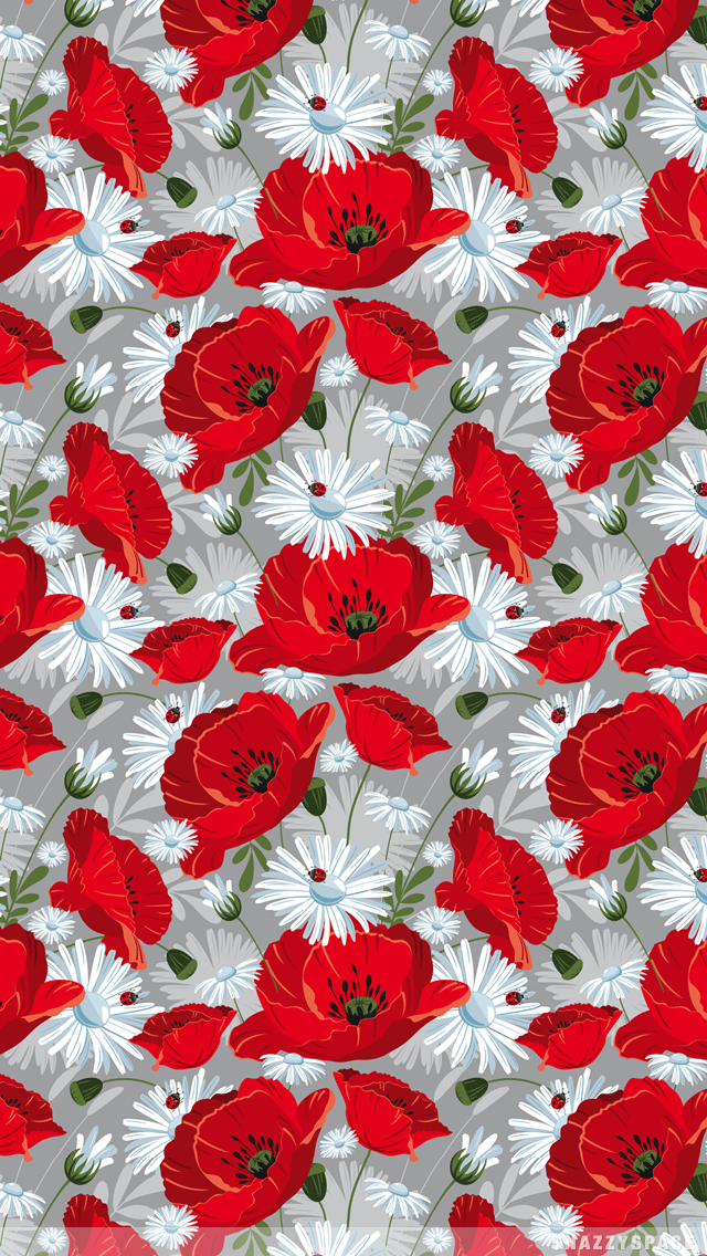 Installing this Vintage Red Flowers iPhone Wallpaper is very easy