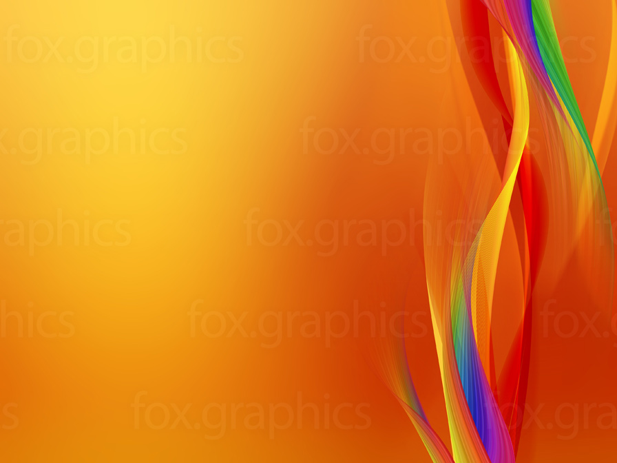Cool Orange Background Fox Graphics