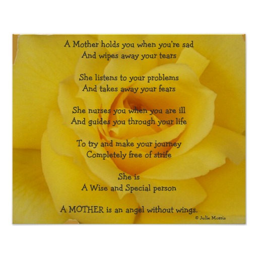 Wallpaper Mother S Day Poem Red Rose Print At Ca