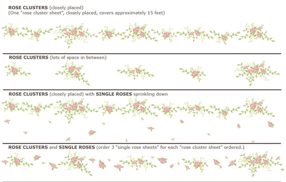sample of Large Rose Bouquet layout shown above with Single Rose 570x363