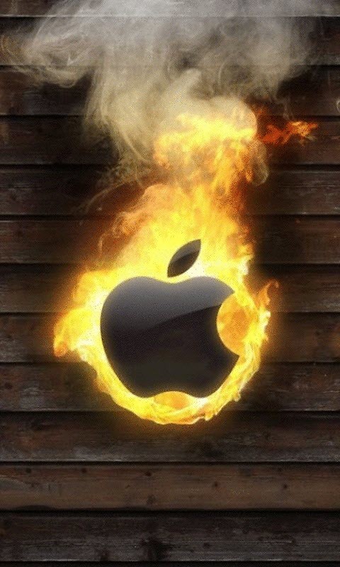 Burning Apple Live Wallpaper Android