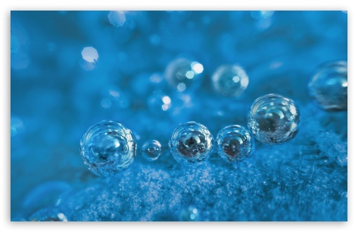 Light Blue Background With Bubbles HD Wallpaper For Standard