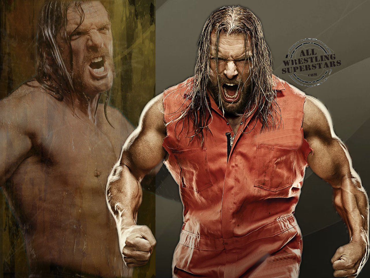 Angry Triple H In A Pose With His Strong Biceps Click On Image To