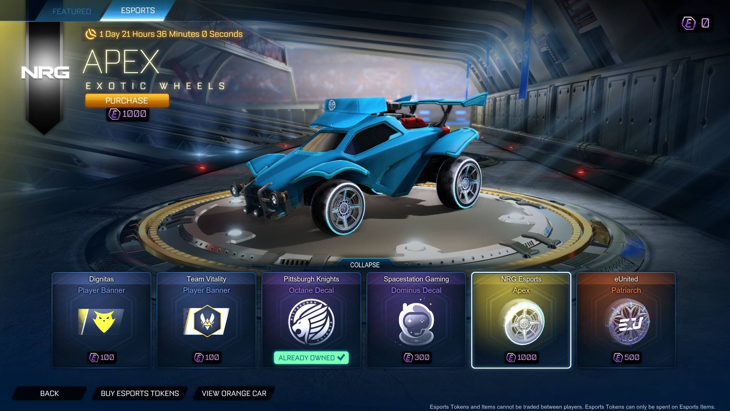 Glitched Nrg Apex Makes A Grey Sb With No Glow R Rocketleague