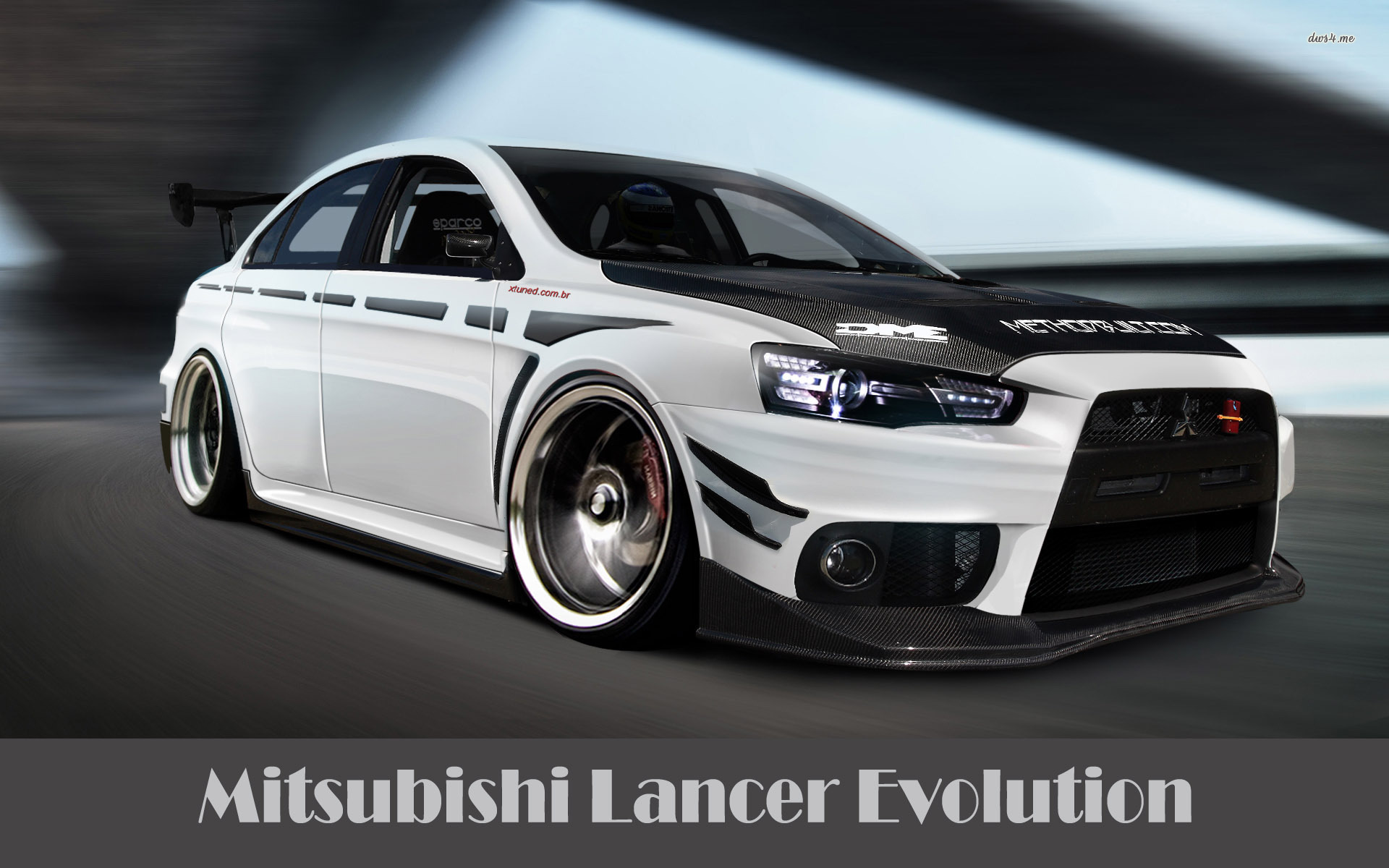 Black Mitsubishi Lancer Evo X Cars Wallpaper