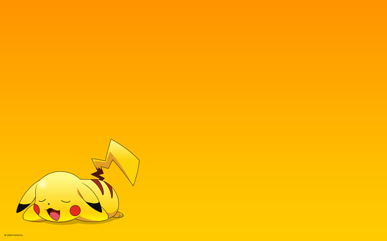 Sleeping Pikachu Wallpaper HD