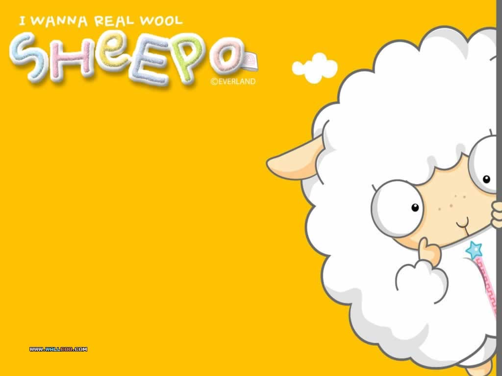 Sheep Cartoon Wallpaper