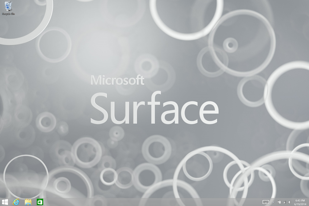  Surface Pro 3 youll see a brand new Surface desktop background