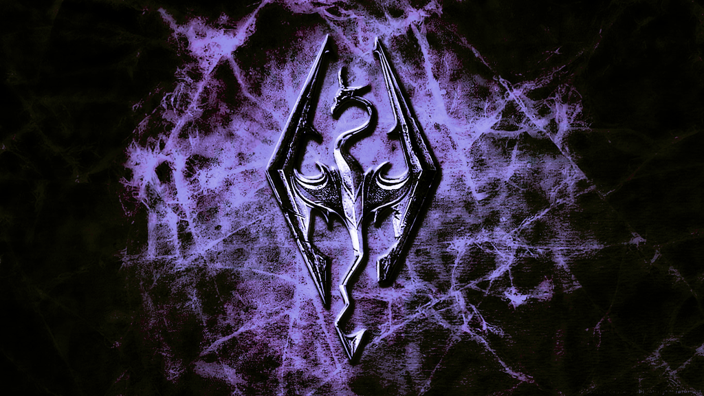 Skyrim Dragon Logo Elder Scrolls HD Wallpaper By Neji687 On