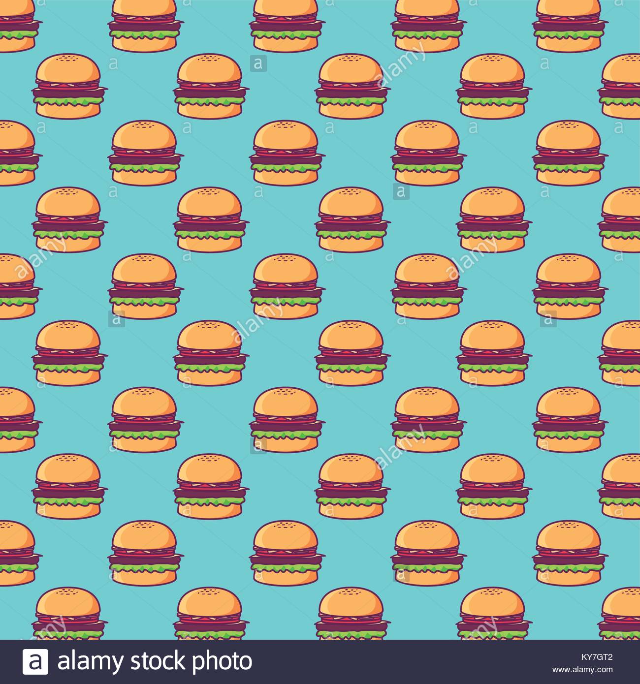 Hamburger Background Design Stock Vector Art Illustration