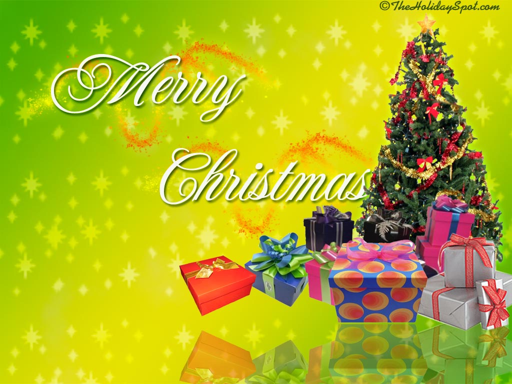 Christmas Wallpaper Tree And Gifts