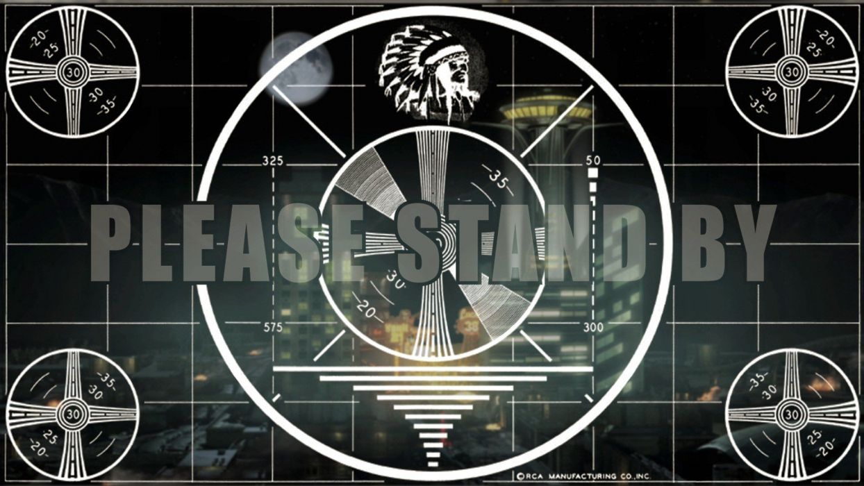 Fallout Bethesda Softworks Test Pattern Wallpaper