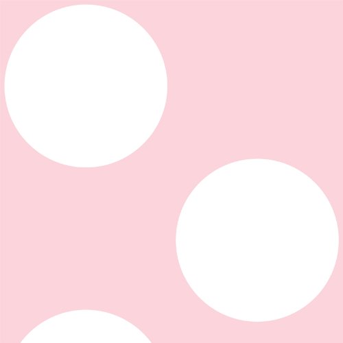 Wallpaper Wallcandy Arts Polka Dot Pink And White