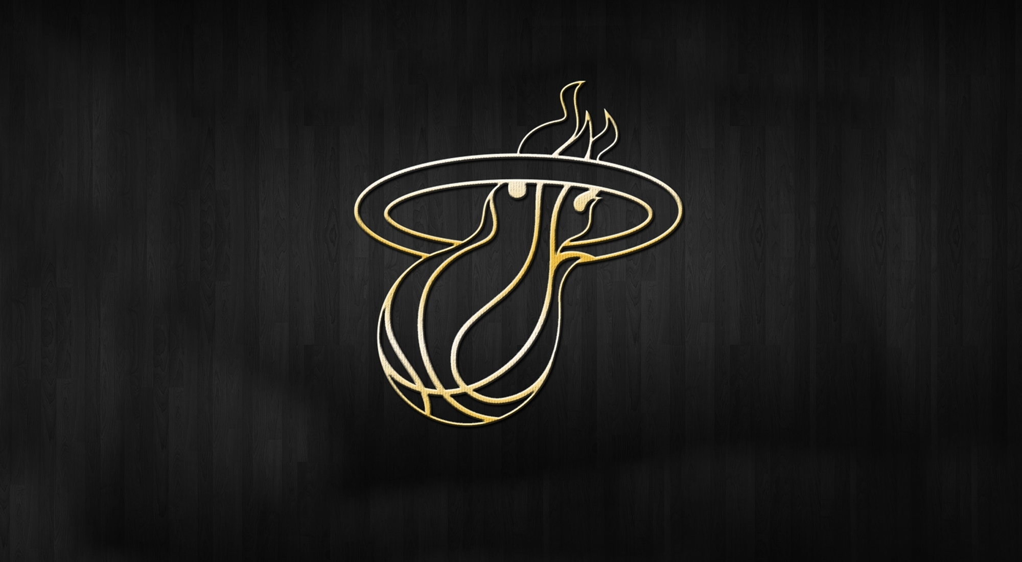 Miami Heat Logo Wallpaper Nba Gold Sports