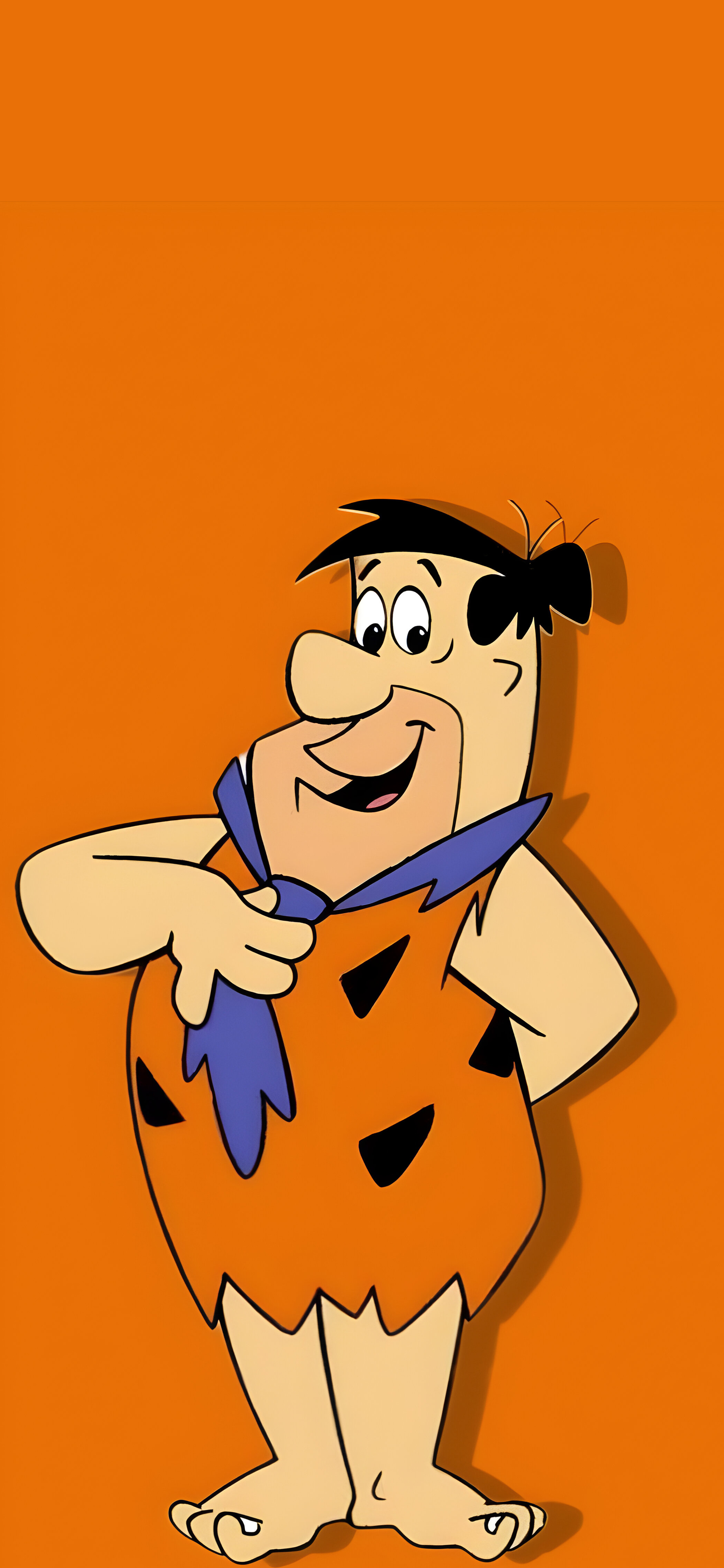 Fred Flintstone Orange Wallpaper