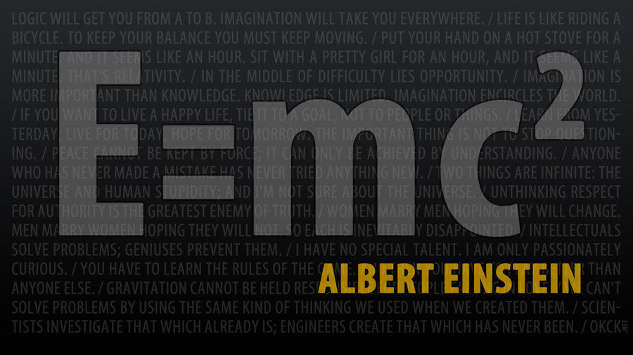 Albert Einstein E By Okckilinc