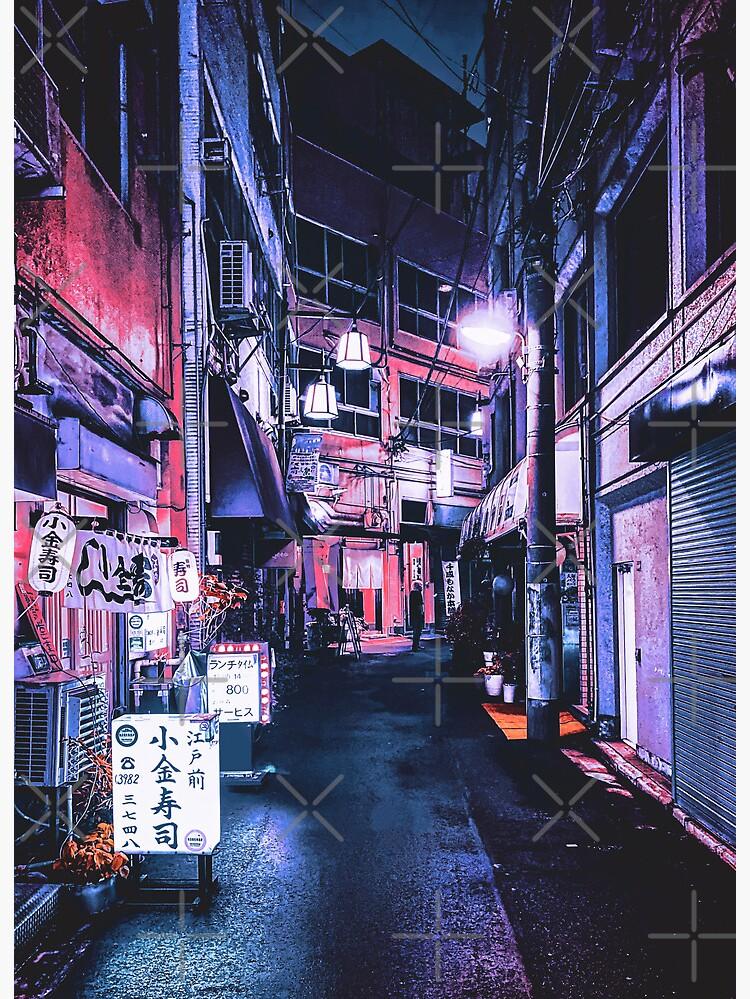 Night Walk In Tokyo Futuristic Cyberpunk Art Japan Wallpaper