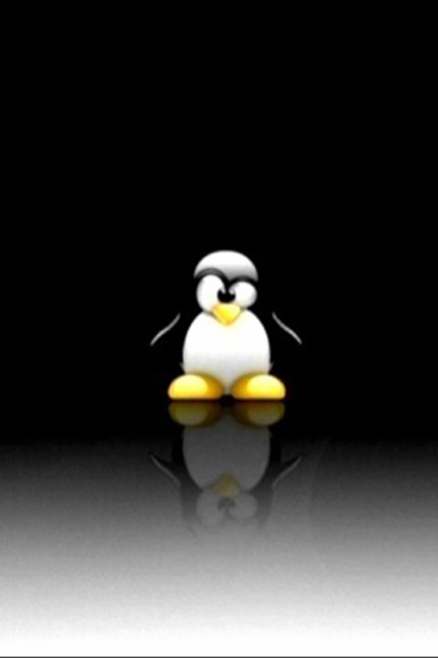 Linux Penguin Wallpaper For iPhone 4s
