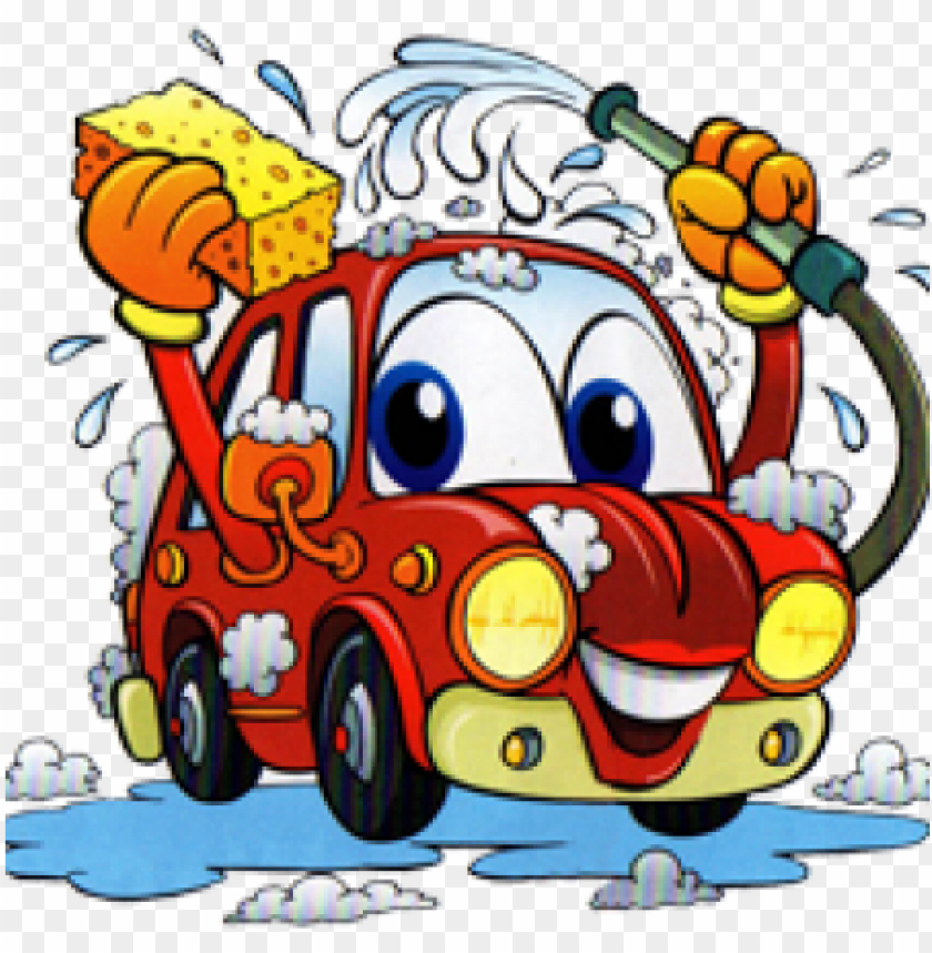 Youth Group Car Wash Fundraiser Cartoon Png Image With