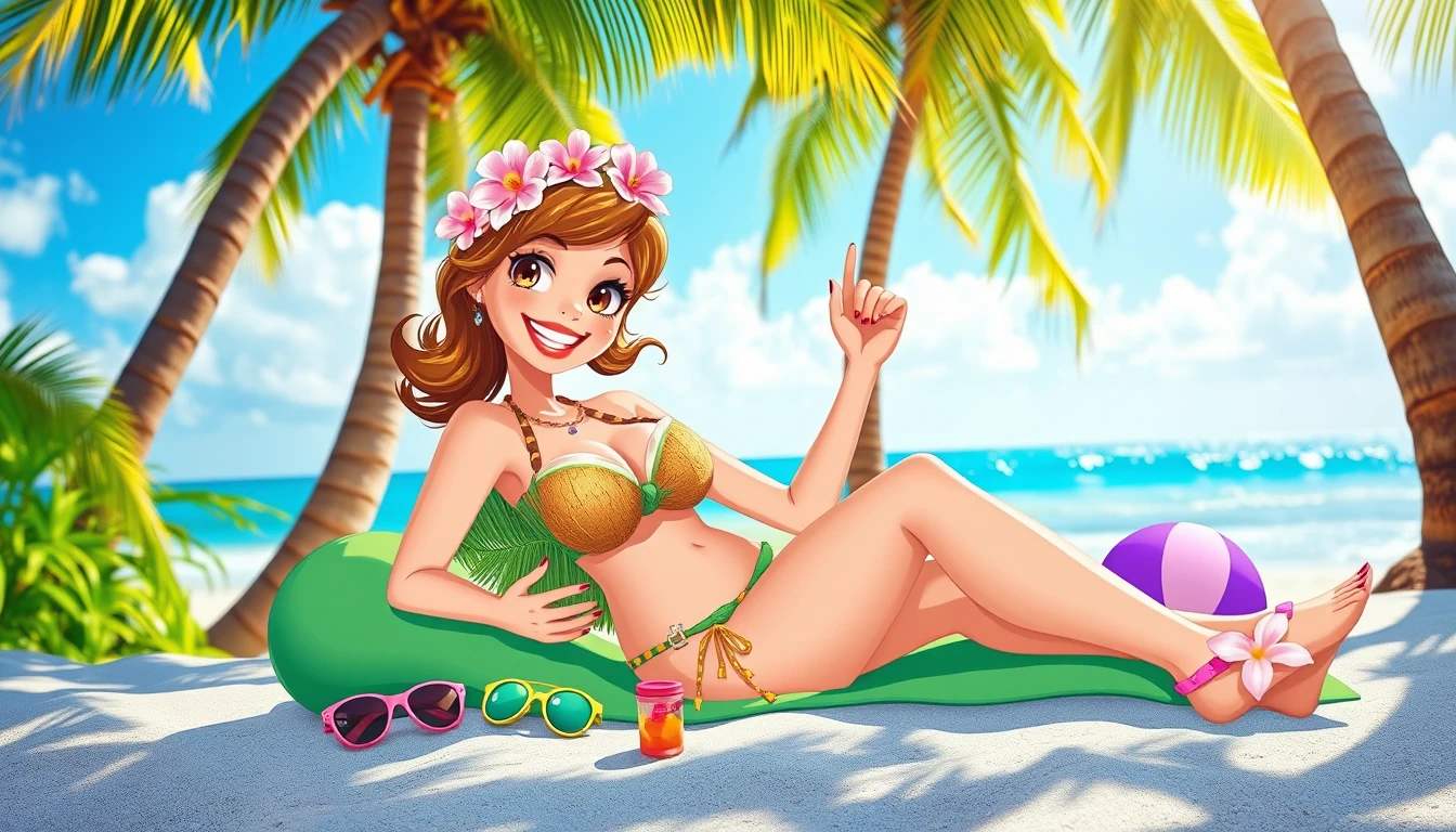Coconut Girl Wallpaper