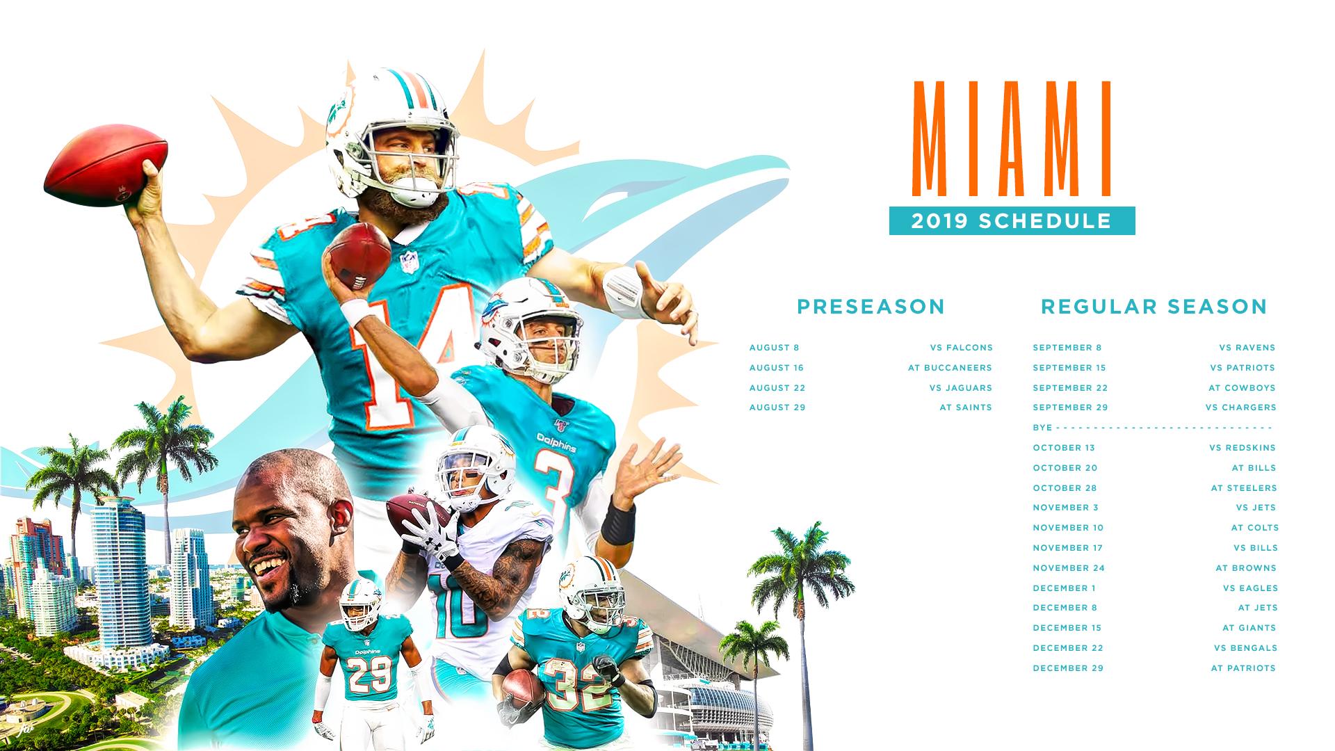 Miami Dolphins Schedule Wallpaper Miamidolphins
