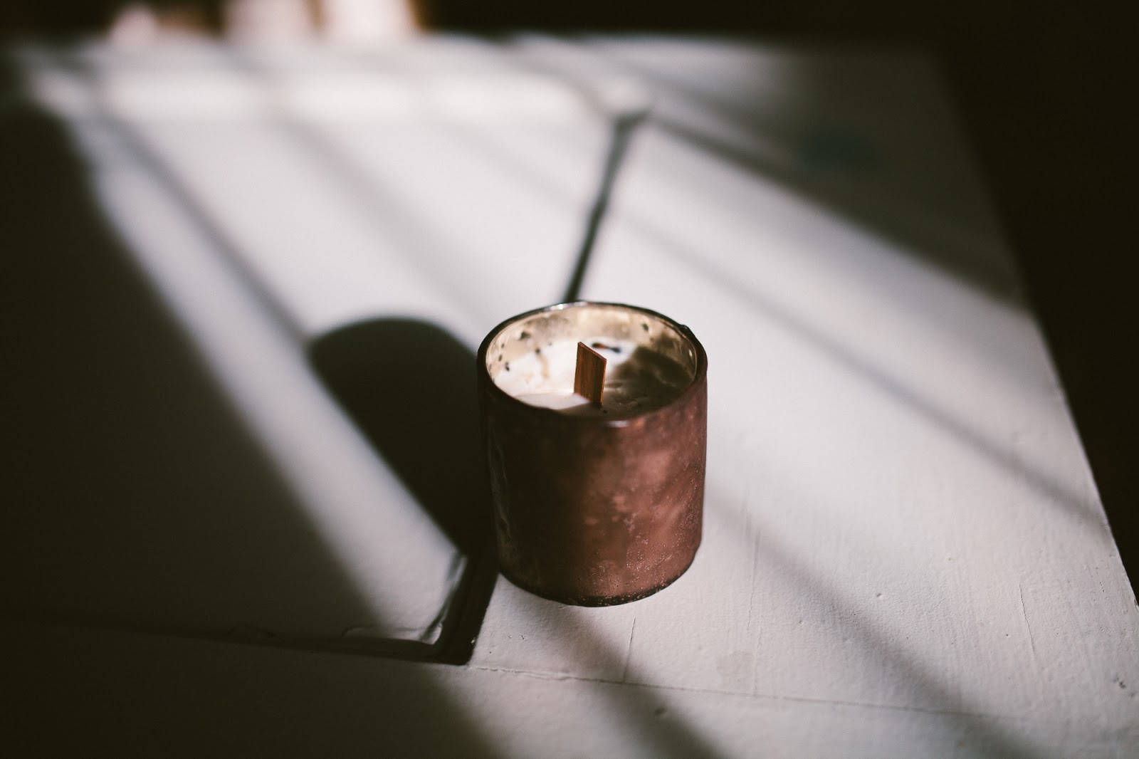 Rustic Candle On Table Laptop Wallpaper
