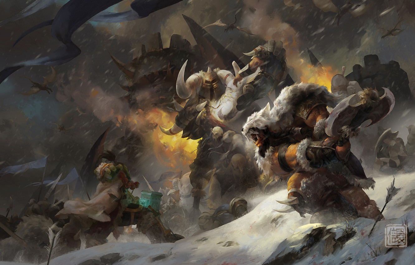Wallpaper Wow Orc Warcraft World Of Thrall Warlords