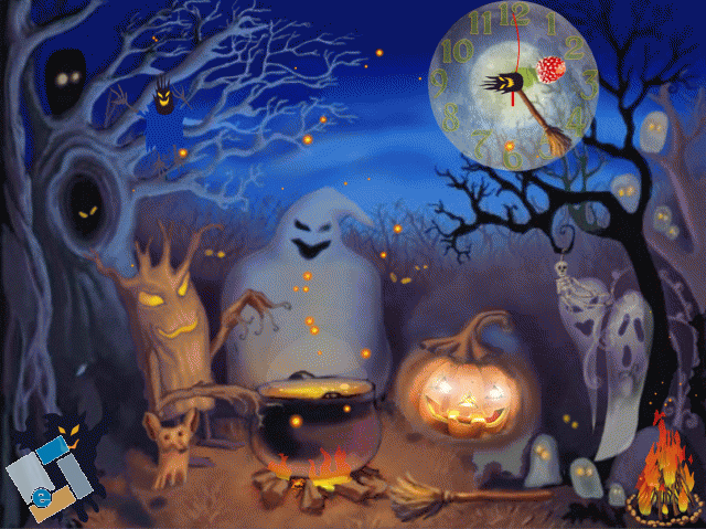 Halloween Live Animated Wallpaper Screensaver image   Screensaver 640x479