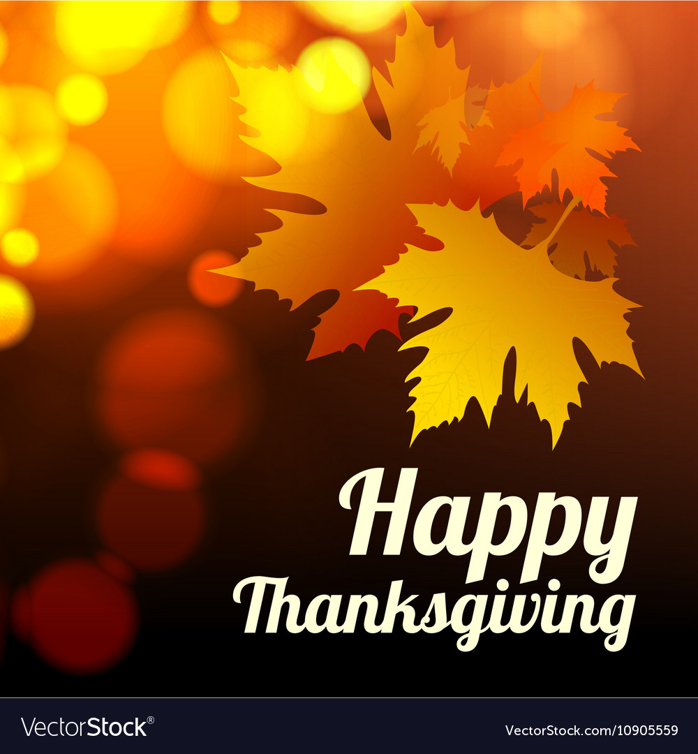 Happy Thanksgiving Background Royalty Vector Image