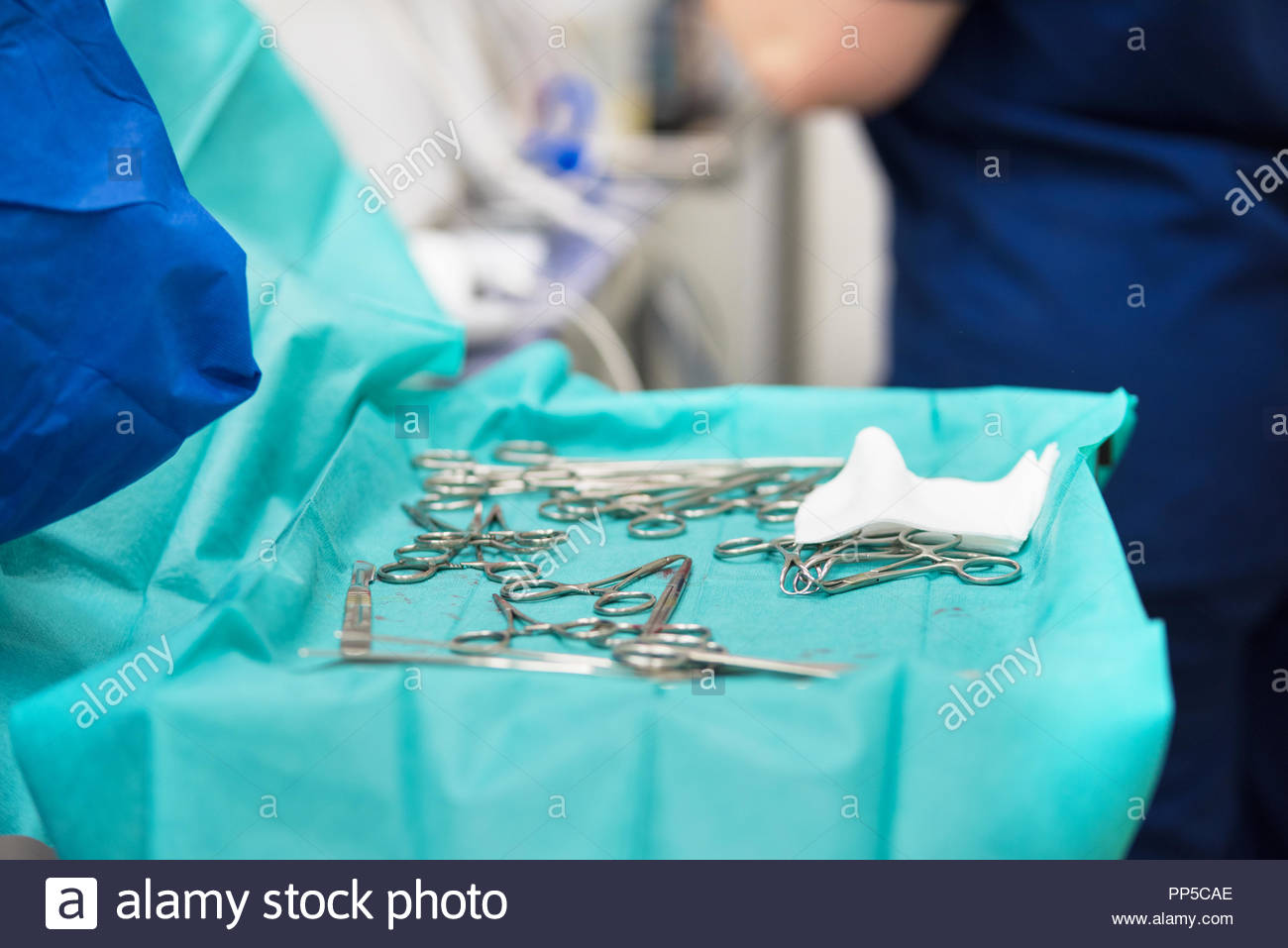 Medical Background Surgery Instruments In Operating Room Stock