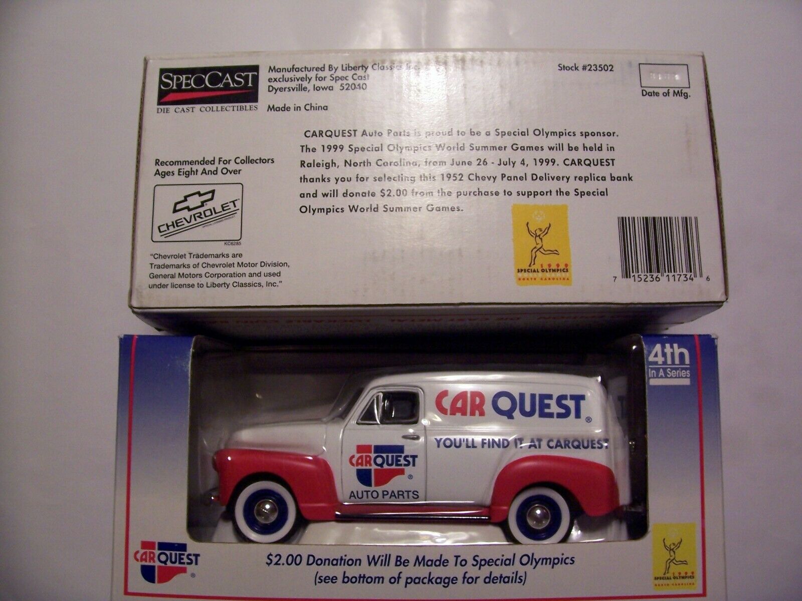 Liberty Classics Speccast Car Quest Chevy Panel Delivery 4th
