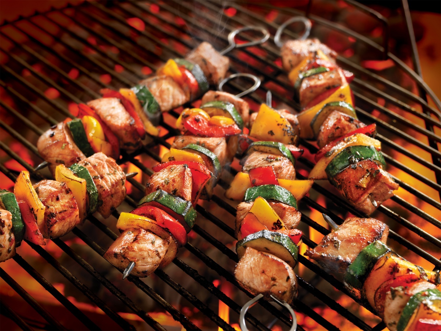 Kabobs Healthy Bbq Wallpaper Photo Background Image