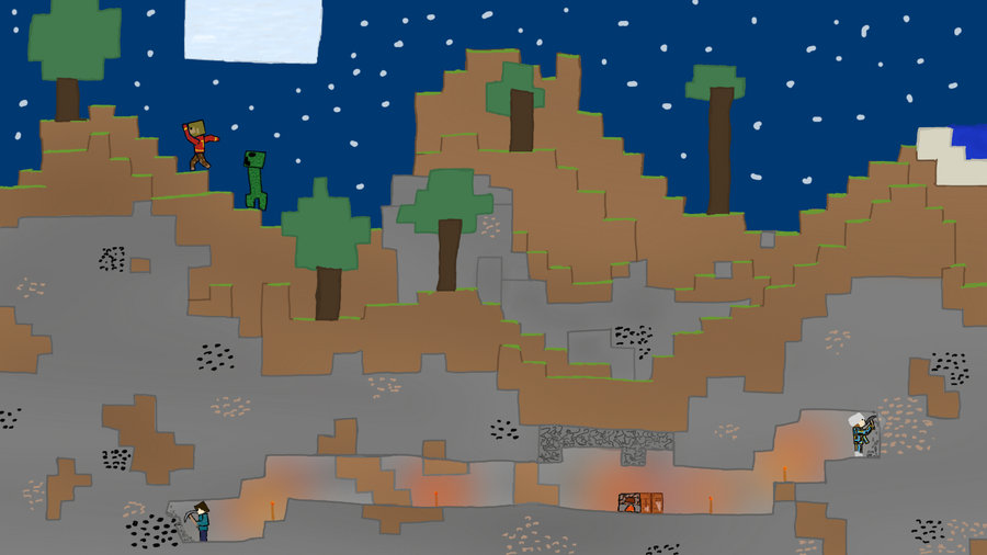 Карта 2d minecraft