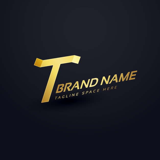 Premium Letter T Logo Concept Wallpaper