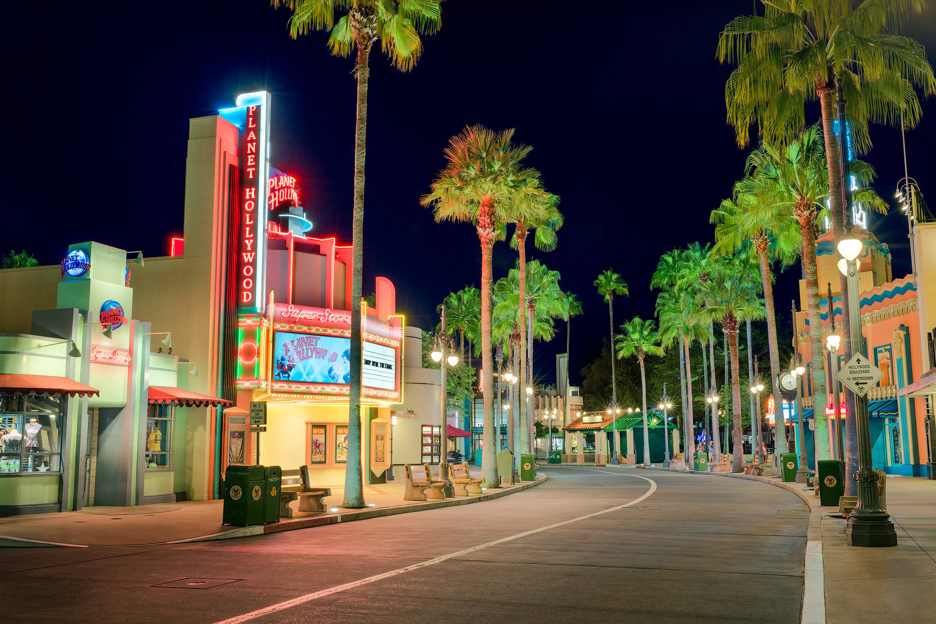 Hollywood Street Wallpaper