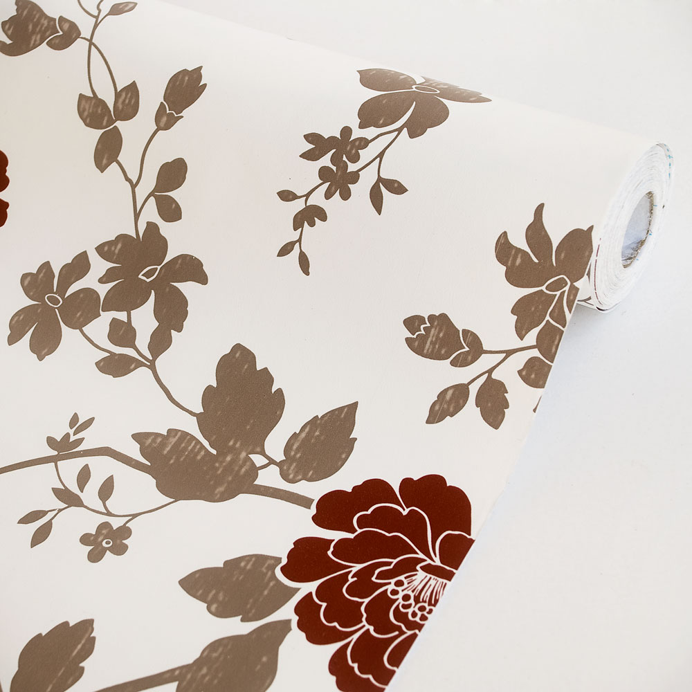 Elegant Peony Self Adhesive Wallpaper Home Decor Roll