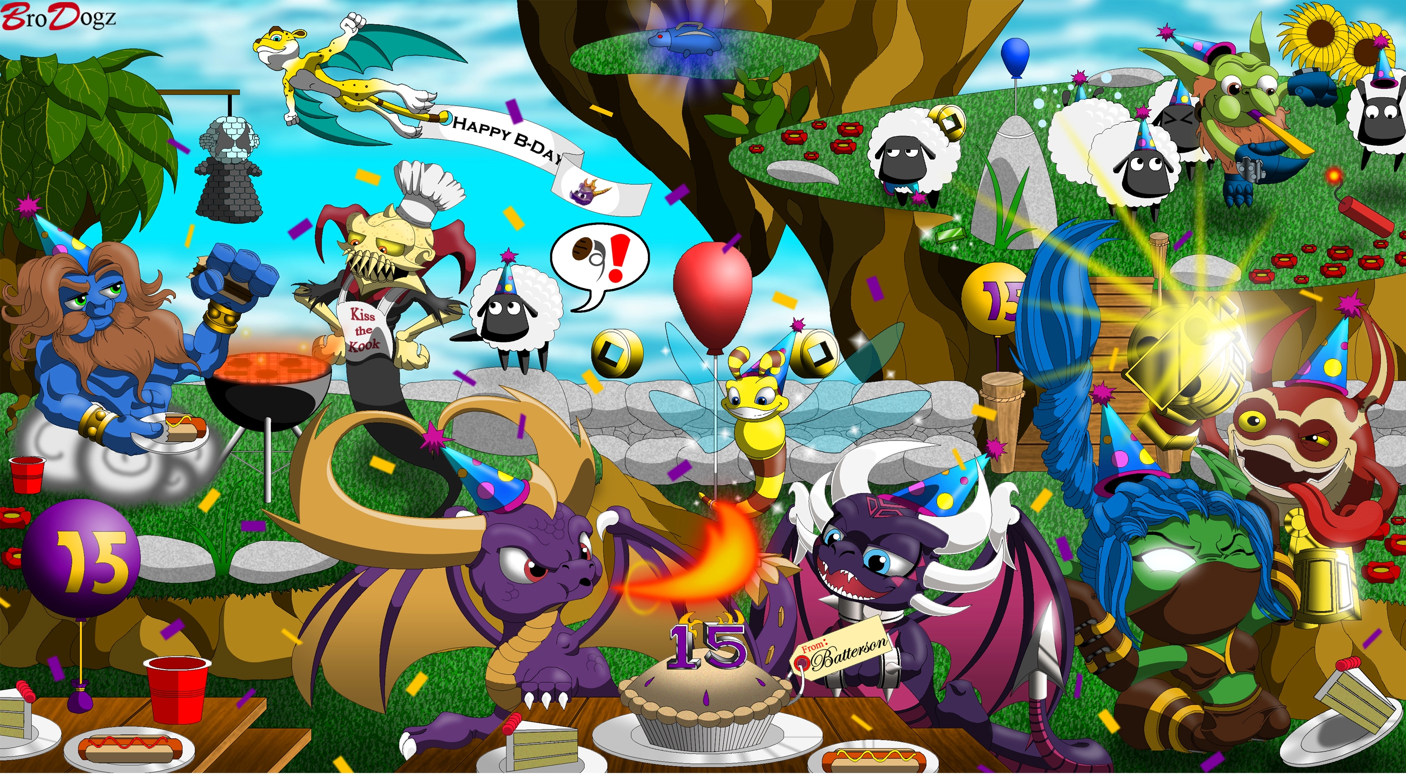 Skylanders Cartoon Game Tw Wallpaper Background