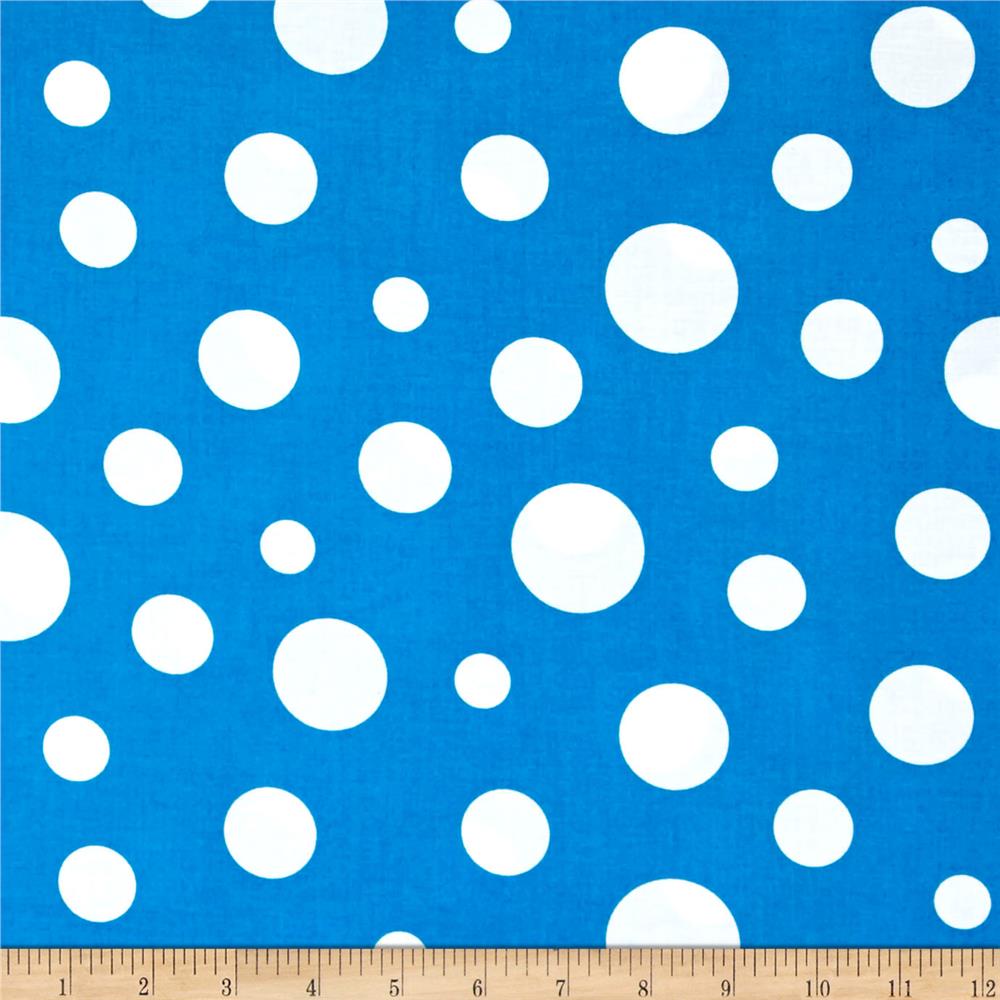 Royal Blue Polka Dot Background Red And