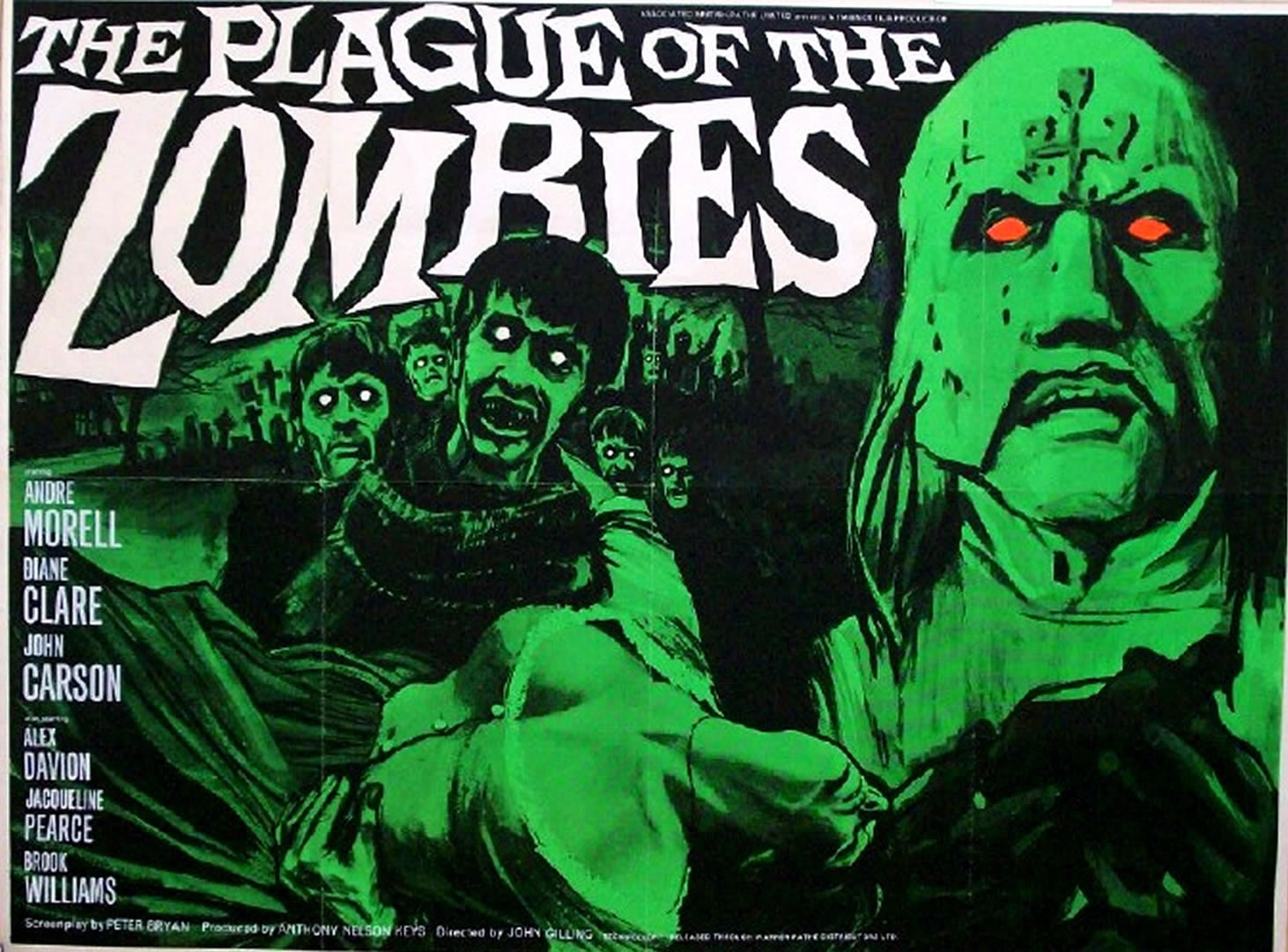 Plague Of The Zombies Hammer Horror B Movie Posters Wallpaper Image