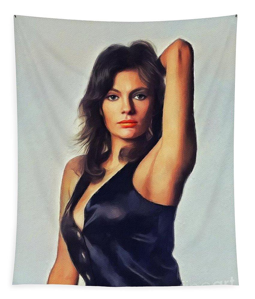Jacqueline Bisset Actress Tapestry By Esoterica Art Agency Fine