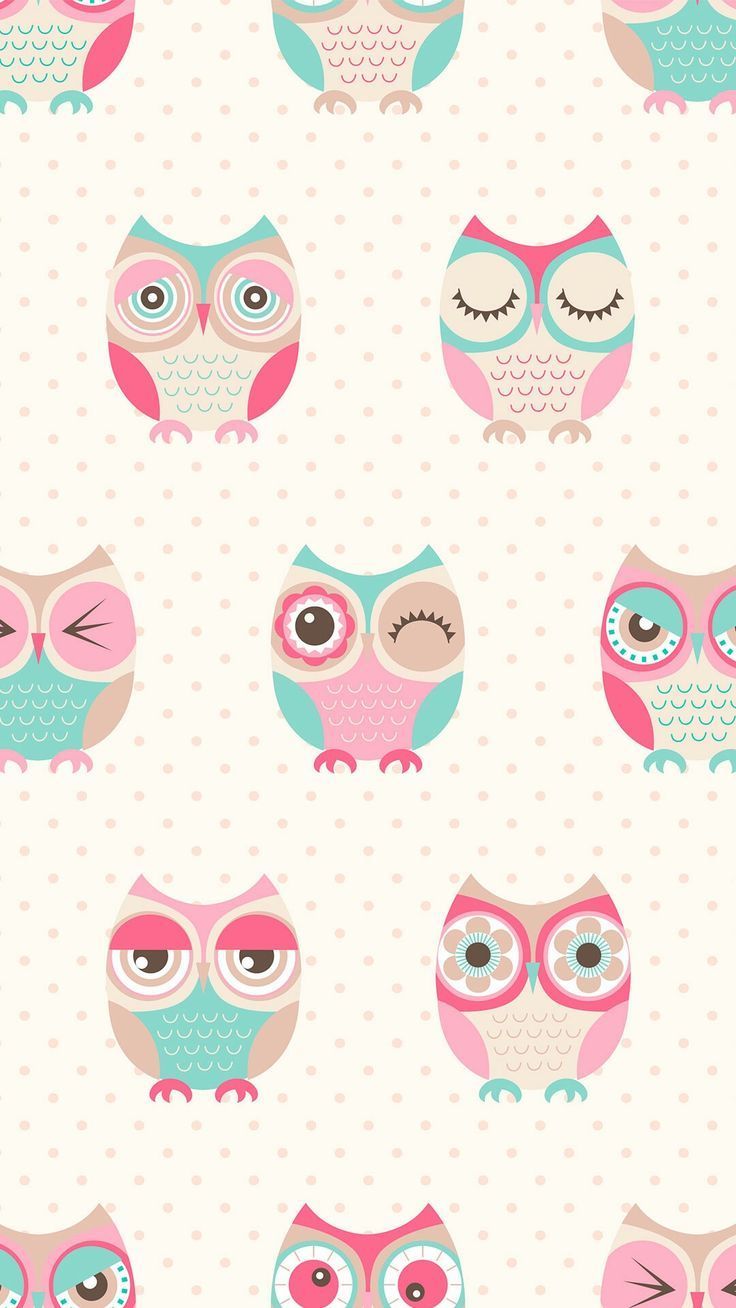 Nice Owl Pattern Cutewallpaper Fond