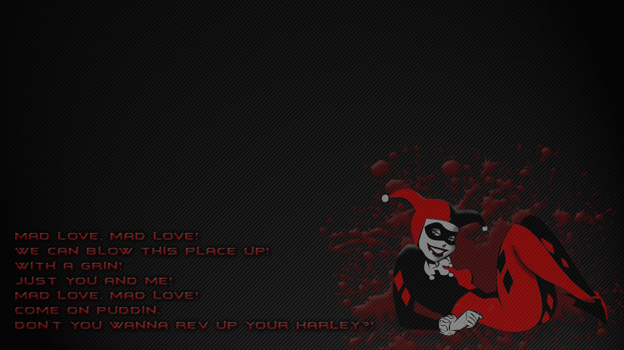 Harley Quinn Poem Wallpaper By Cudahowell