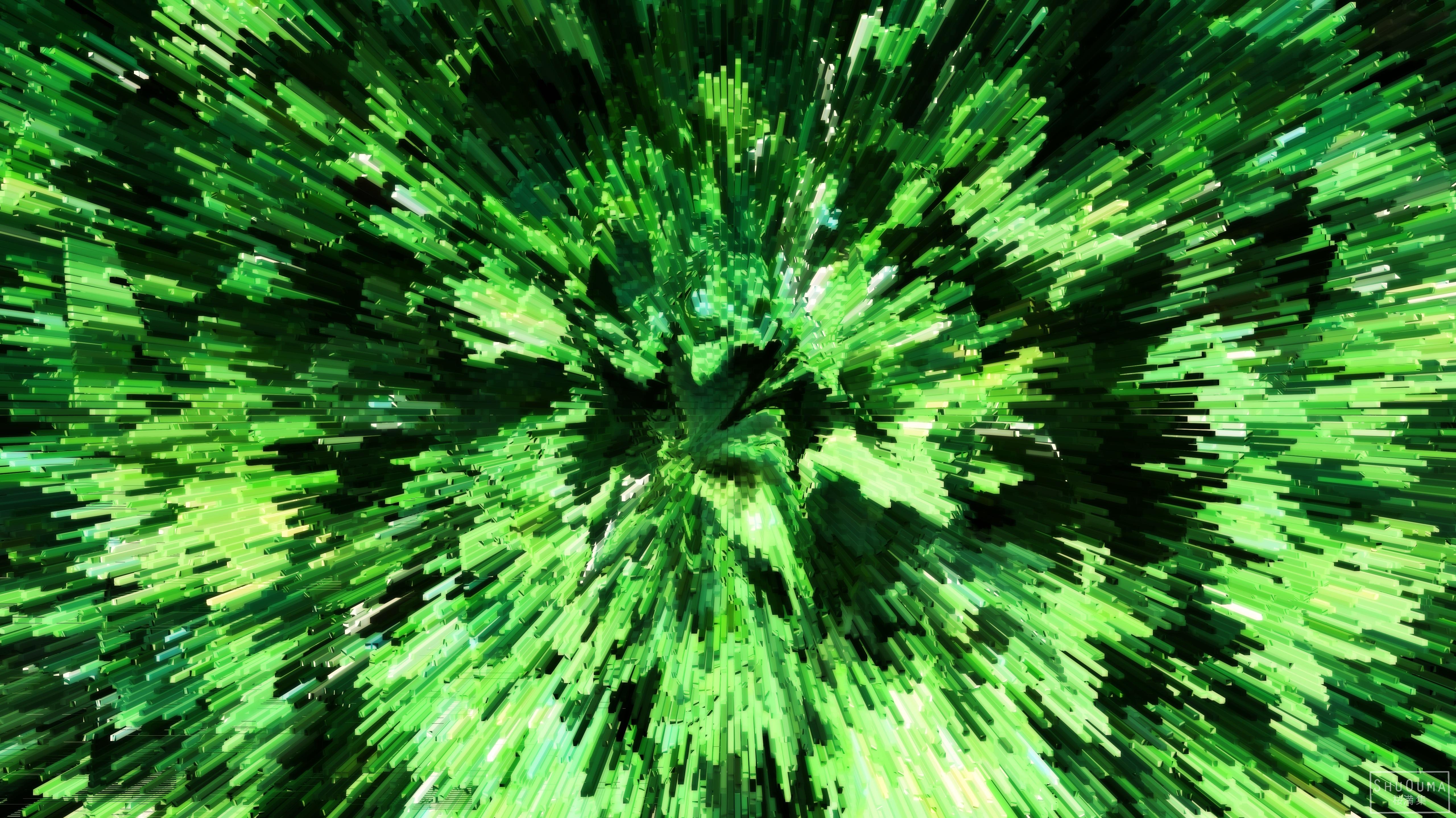 Abstract Green 4k Ultra HD Wallpaper By Shuouma