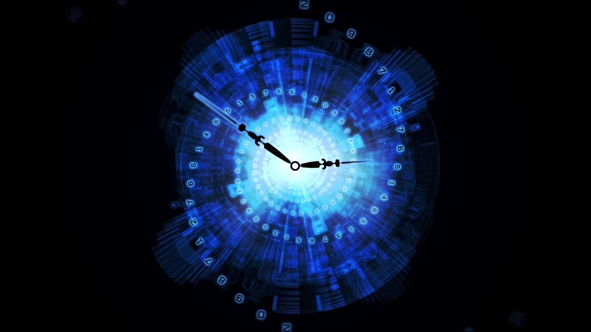After Effects Lightwave 3d Abstract Clock Animated Background