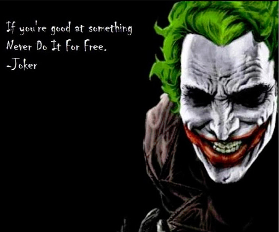 Joker Quotes Wallpaper The joker quot