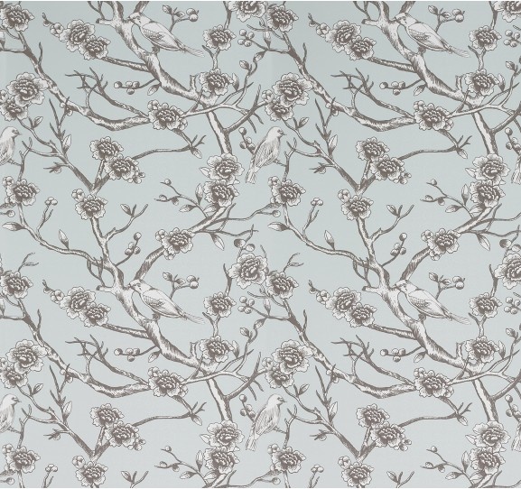 Vintage Blossom Jade Wallpaper   Chinoiserie via DwellStudio 577x542