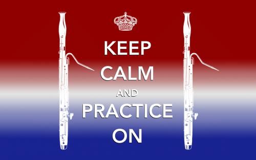 Keep Calm And Practice On Bassoon Amen