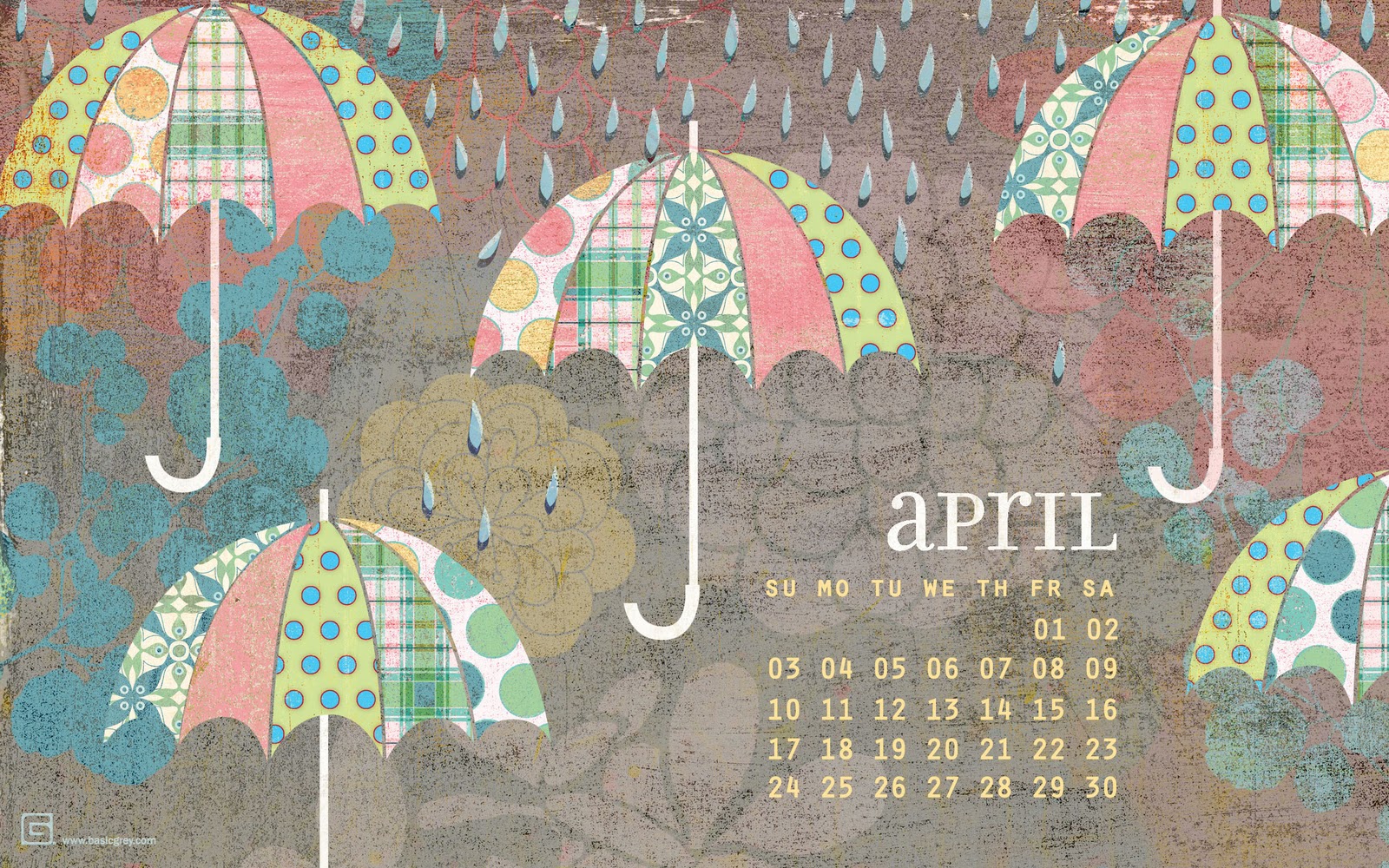 Impress Moment April Desktop Calendar Wallpaper