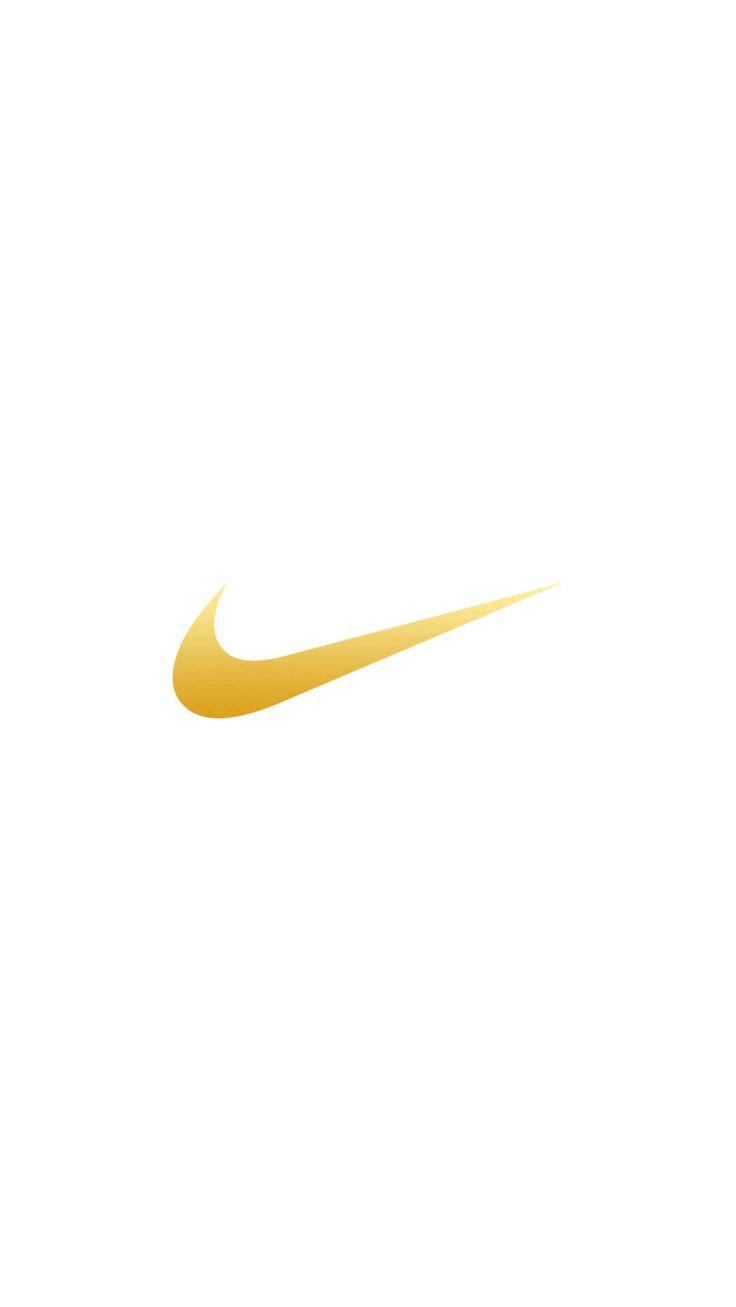 Nike Logo Gold iPhone Wallpaper