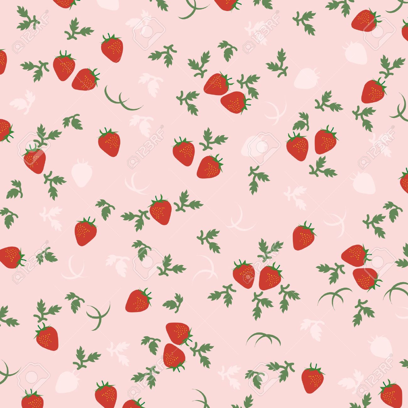 Strawberry Background Royalty Cliparts Vectors And Stock